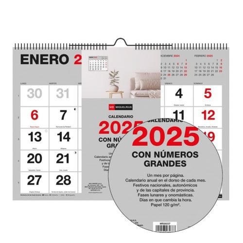 CALENDARIO PARED A3 NUM.GDS BASIC 25