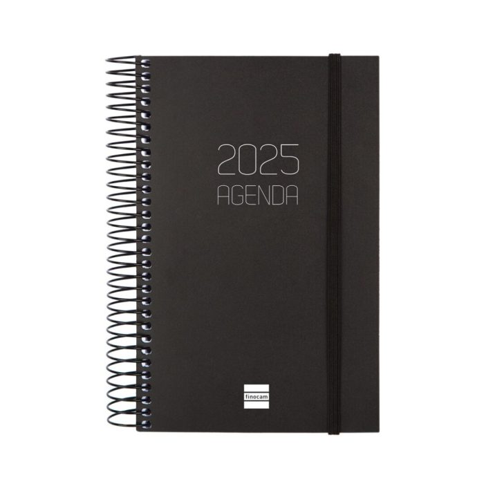 AGENDA FINOCAM OPAQUE E5 1DP 2025 NEGRO+