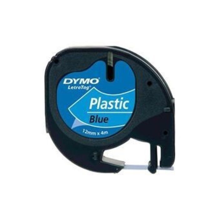 CINTAS DYMO 12 TAG PLASTICO AZUL