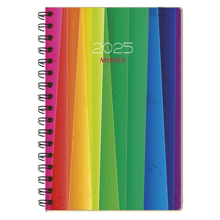 AGENDA MYRGA DUEÑAS 17X24 S/V CON ESPIRAL LINEAL