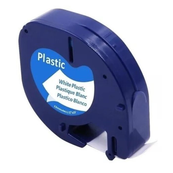 CINTAS DYMO COMPATIBLE 12 TAG PLASTICO AZUL