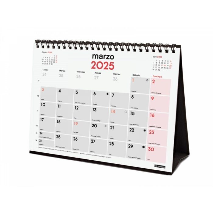 CALENDARIO SOBREMESA ESCRIBIR S 2025