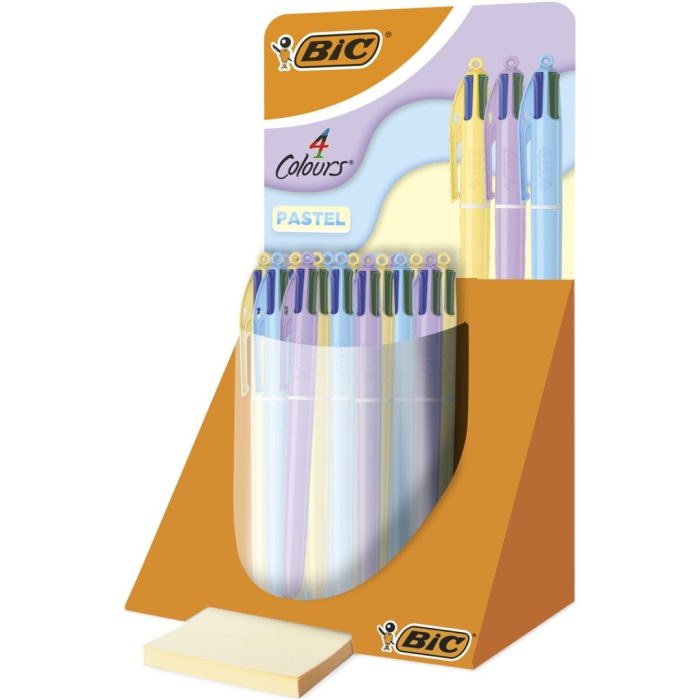 BOLIGRAFO BIC 4 COLORES PASTEL EXP.24UDS