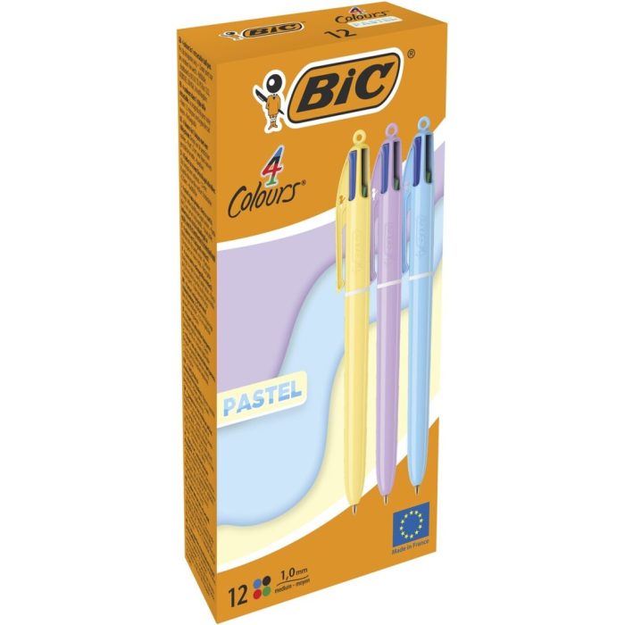 BOLIGRAFO BIC 4 COLORES PASTEL