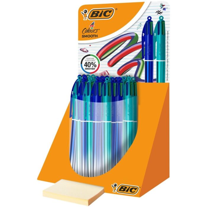 BOLIGRAFO BIC 4 COLORES SMOOTH GRAD TUBO 30/U