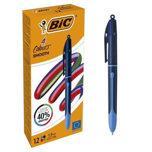 BOLIGRAFO BIC 4 COLORES SMOOTH DROP