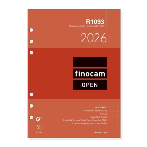 RECAMBIO AGENDA FINOCAM R1093 S/V 2026